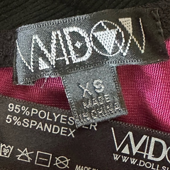 Dolls Kill Widow Gothic Crop Top - Picture 2 of 2